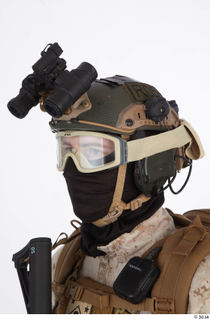 Photos Casey Schneider Paratrooper with helmet head helmet mask standing…